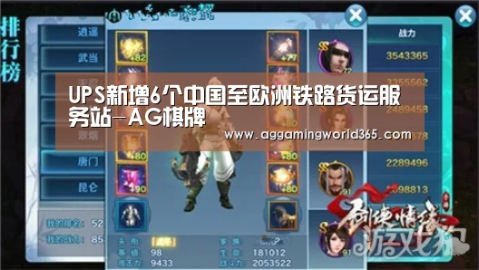 UPS新增6个中国至欧洲铁路货运服务站-AG棋牌(图2) AG棋牌
